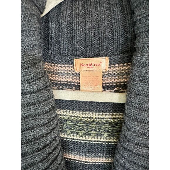 North Crest Women's Striped Cardigan Sweater Size S - Picture 2 of 3